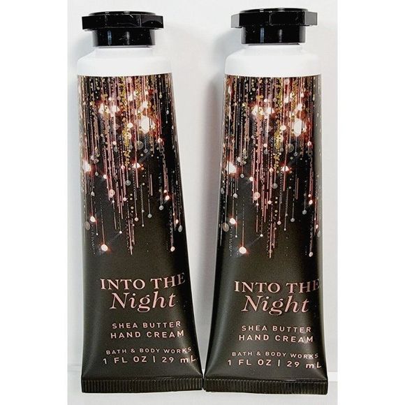 2 INTO THE NIGHT Bath & Body Works Hand Cream w/ Shea Butter 1 oz each NEW - Picture 1 of 7